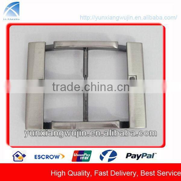 CD7155 Simple Design Oval Gold Plain Metal Belt Buckle with Engraving Logo