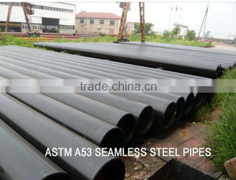 ASTM A53 Seamless Carbon black Steel Pipe & Seamless Steel pipe black coating