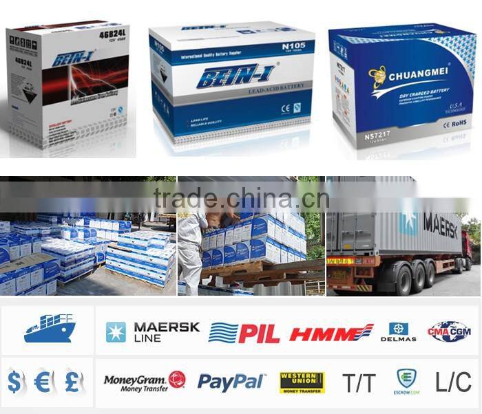 free shipping fee 55D23l exide batteries