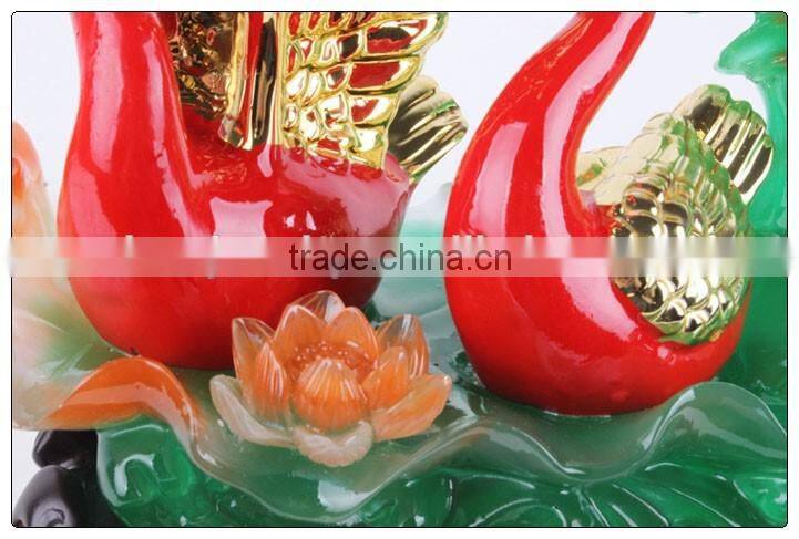 Luckly Swan , Love swan ,swan statue animal craft figurine