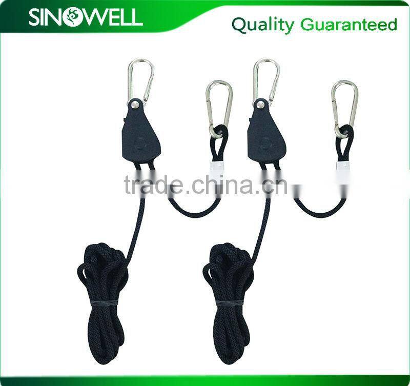 Heavy duty reflector hanger yoyo, rope ratchet yoyo plastic wheel, air cooled reflector ratchet