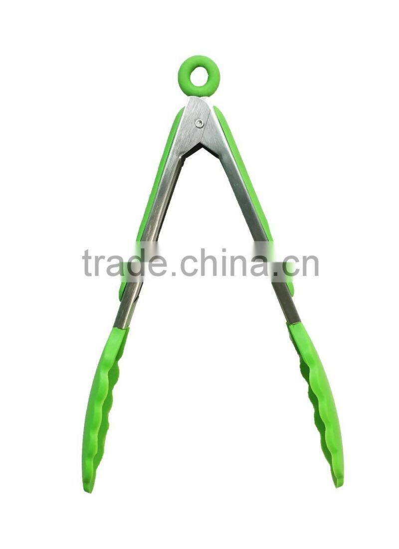 High quality bbq service silicone tongs