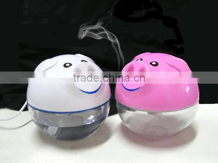 Air Humidifier, Novelty design pig usb humidifier table portable car air humidifier