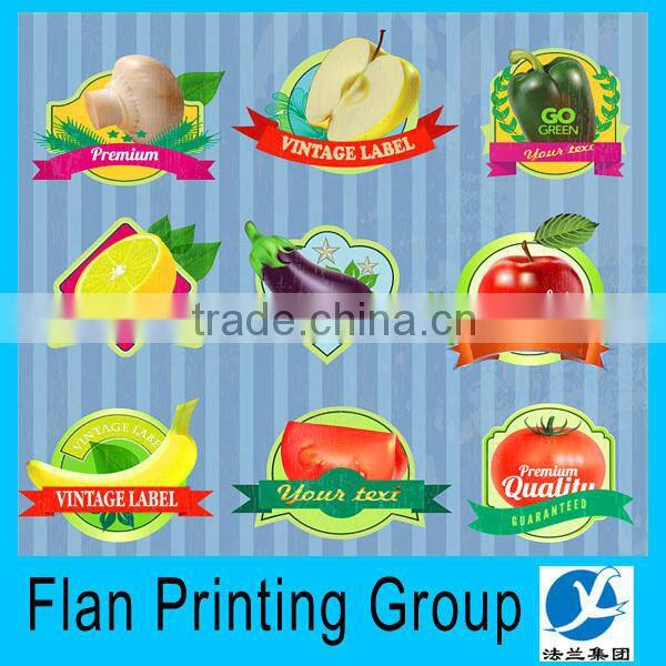 design your own sticker for the fresh fruits