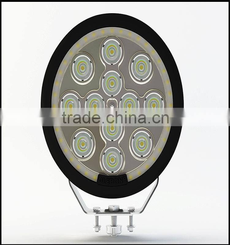 Super spot 8" 120w offroad round led driving lights