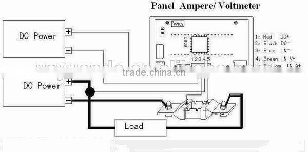 20V 50A HHO Hydrogen Generator RV Car Boat Volt & Amp Combo Panel Meter + Shunt
