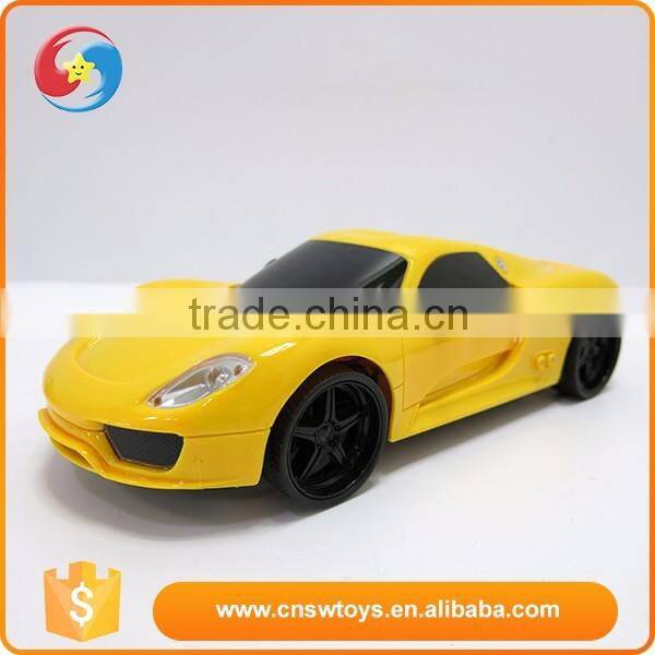 2016 Wholesale children gift yellow plastic programmable toy car