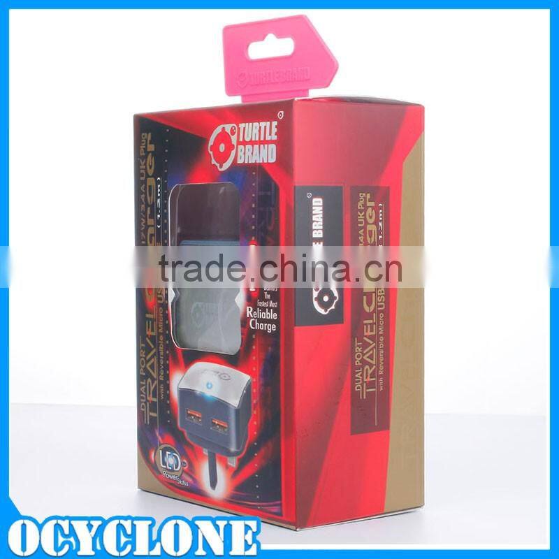 17W 3.4A UK plug Universal chargers for iphone 6 apple mobile phone