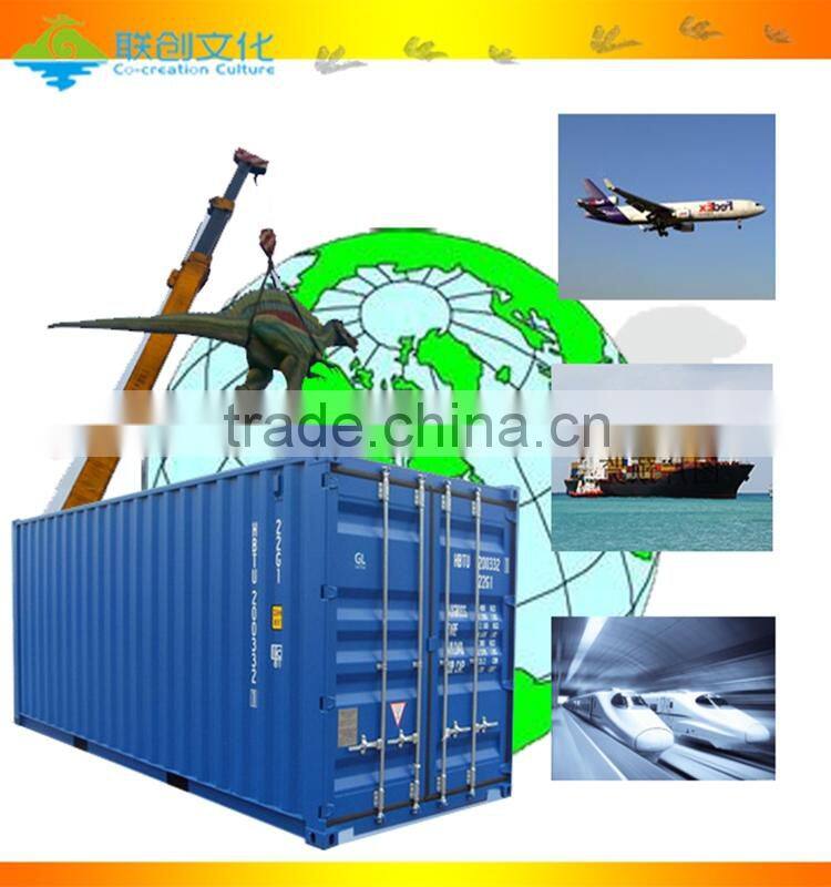 Amusement park robotic dinosaur model