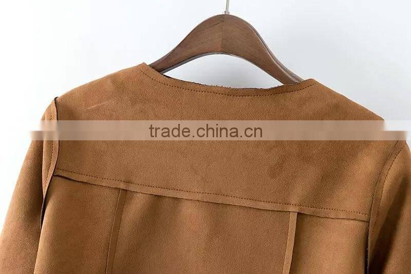 wholesale clothing two pockets front short jacket