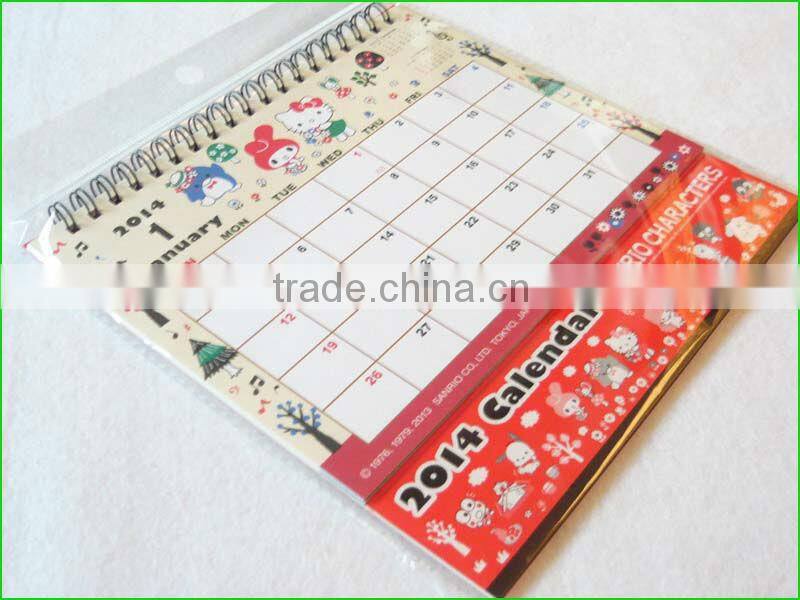 Custom printed colorful Logo desk calendar