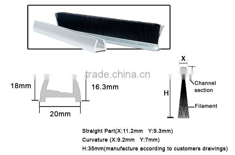 Escalator Safety Brush Lift Part Home Lift Elevator Brush