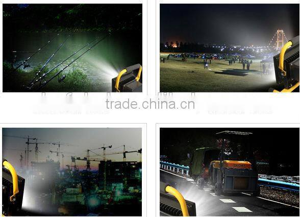 IP65 waterproof handheld 100W led rechargeable flood light with CE RoHS