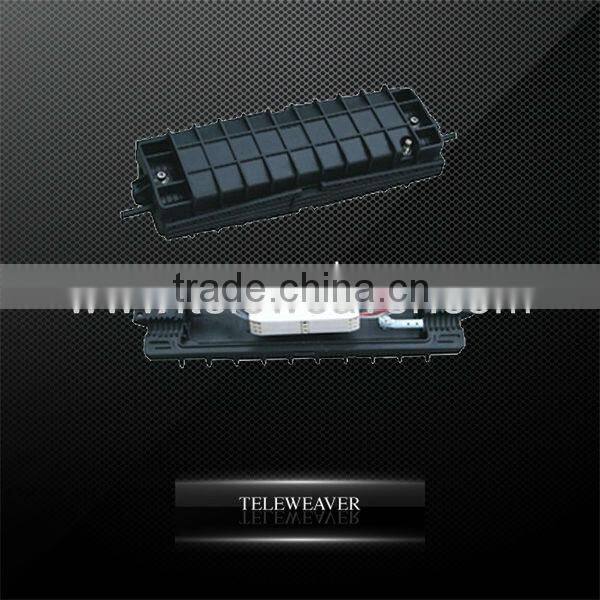 Horizontal fiber optic splice closure