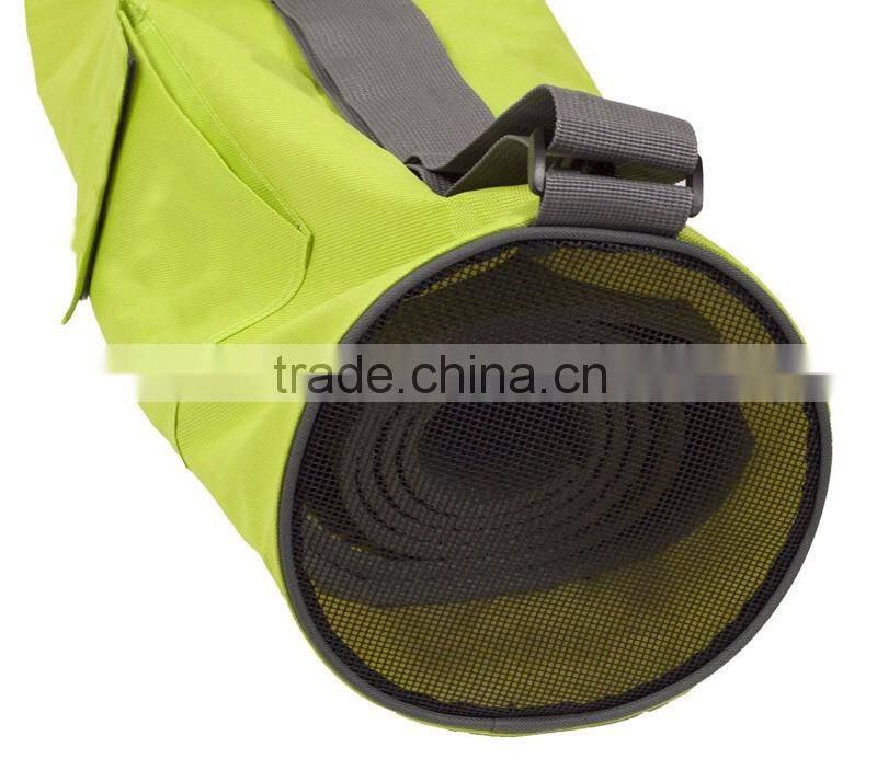 full zipper yoga bag yoga mat bag with breathable mesh