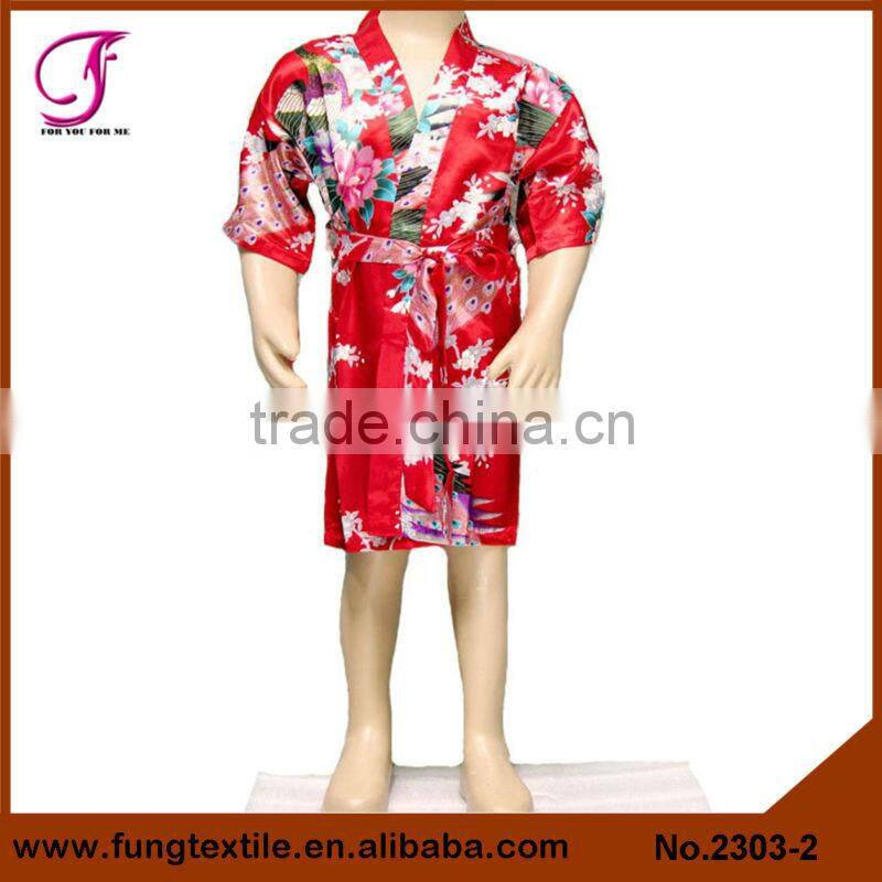 2305 Wholesales Children 13 Colors 7 Size Silk Satin Robe
