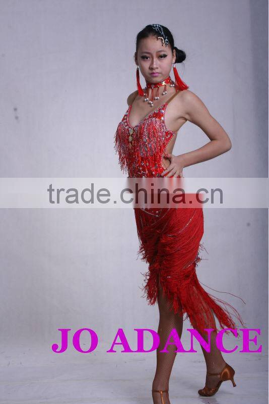Latin dance dress dance competition dress latin dance costumes Ms. dance skirt Dance Competition Dress Tights