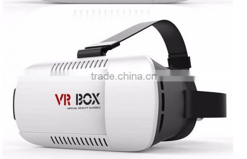 Most popular VR BOX Virtual Reality 3D glasses with headstrap,custom branded