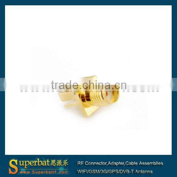 sma tube manufacturers SMA End Launch Jack PCB Mount wide flange .031''