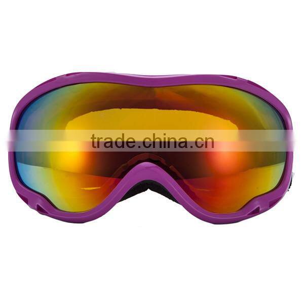 Womens wide peripheral lens snow glasses