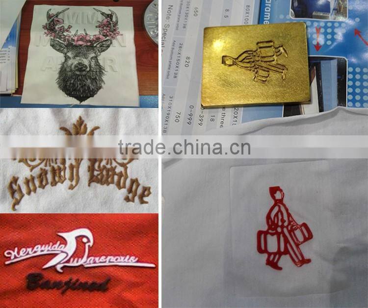 Hydraulic single sided dispensing heat embossing machine for sale