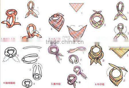 factory selling cheap printed cotton black bandana