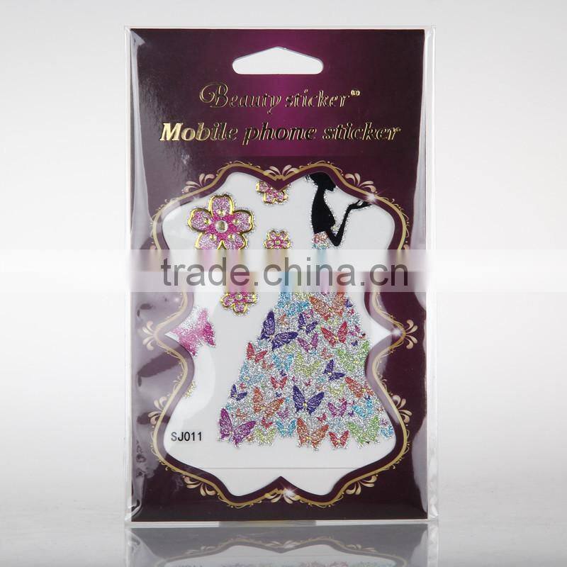 mobile phone case decoration, top supplier wholesales mobile phone decoration sticker