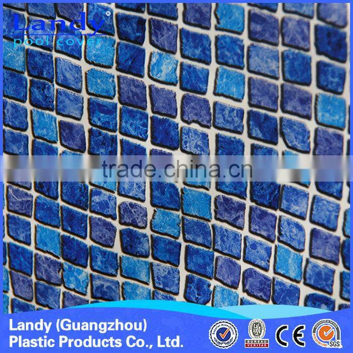 Simple pvc vinyl plastic plaid swimming pool liner