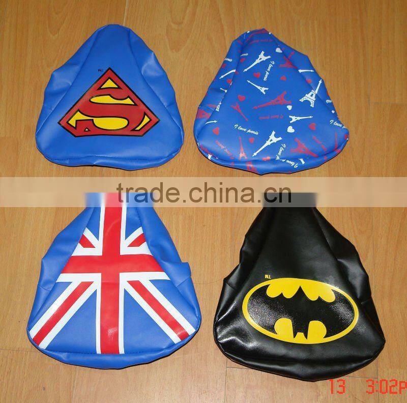2016 Fashion Cute PU bicycle seat covers for promotion
