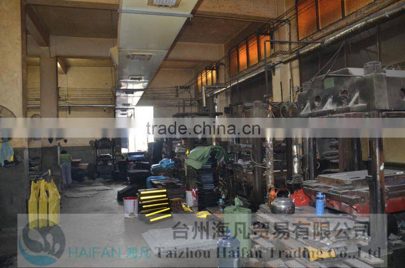 Parking Equipment-black rubber car wheel stopper for parking/Black Rubber Wheel Stopper for car/anti slip stopper used in garage