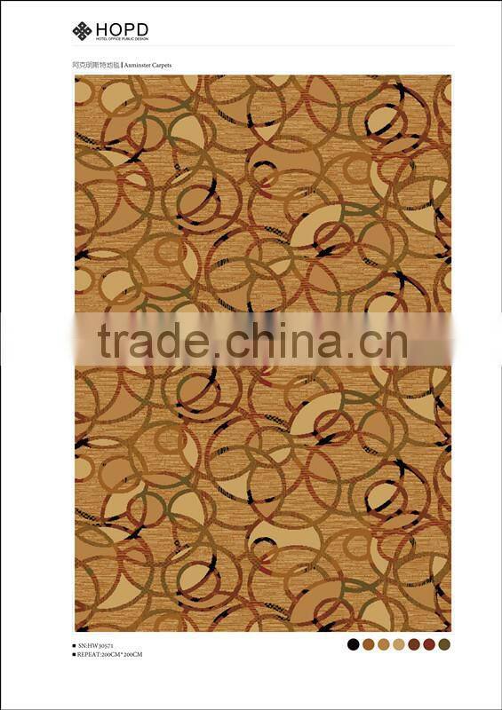Stylish circle patterned carpet for hotel