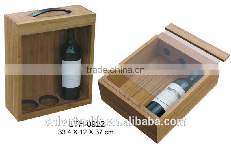 newly design wooden wine packing box wholesale wine gift set