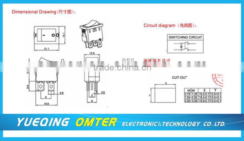 MR-6-210-C5L-BG dpt rocker switch