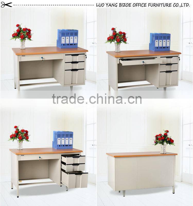 high quality standard four drawers office table with lock