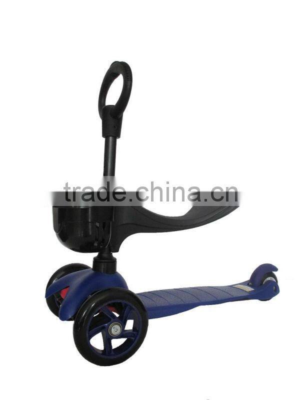 mini micro kick scooter with seat-o-bar handle