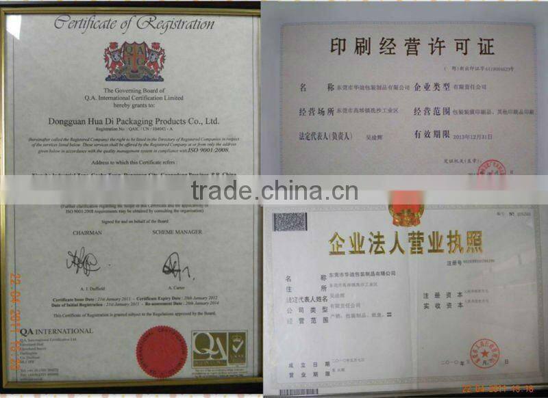 colored clothing underdress standing packing pouch with zip lock