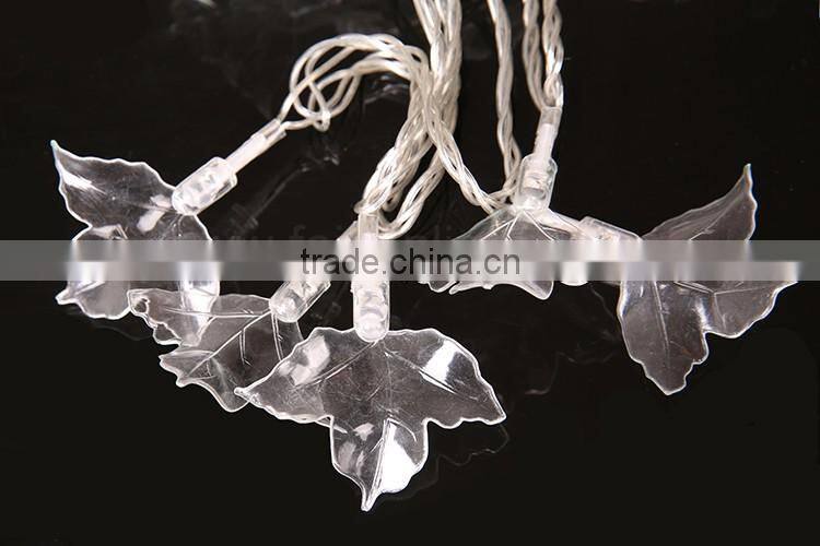TZFEITIAN Walmart SEDEX audit outdoor decor green color maple leaf string light