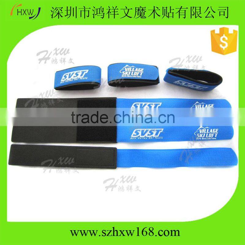 Custom printed Alpine ski band with rubber