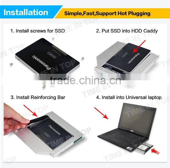 laptop Optical bay HDD caddy SSD enclosure