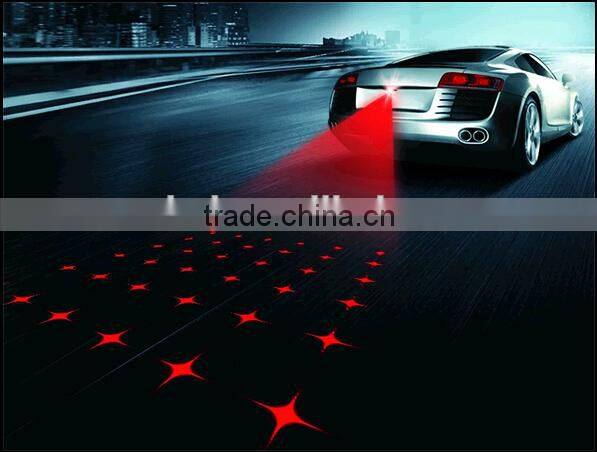 2015 Newest Car/motorcycle laser fog light, 1year warranty safe auto rear anti fog avoid accident car laser fog light