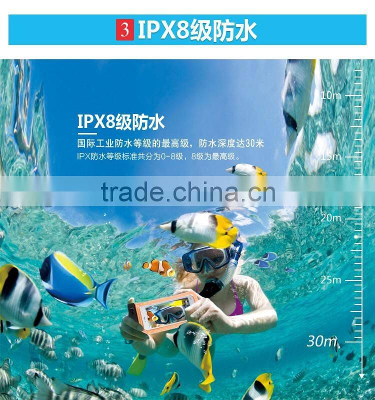 High Quality PVC Cute Cartoon Logo Print Waterproof Phone Bag