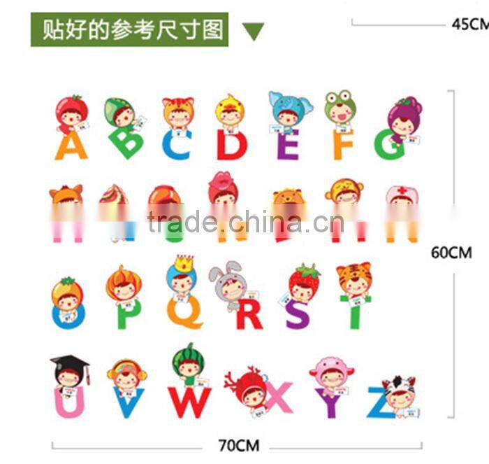 Home tree decor kids fun alphabet letter wall stickers