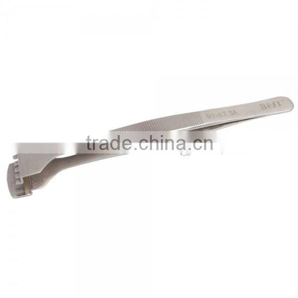 BEST-91-6T SA 302 Stainless Steel High Rigidity Wafer Tweezers Best Tweezers