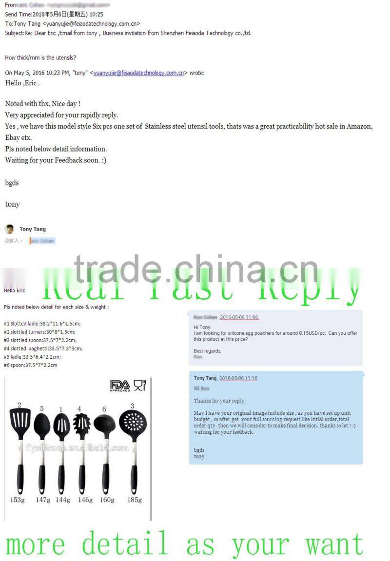 OEM factory China alibaba kitchen tools Silicone 304 BBQ tong