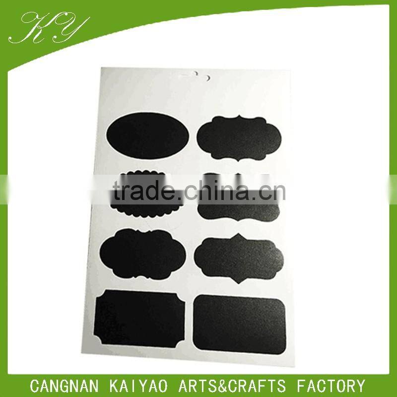 Wholesale Custom Removable Self Adhesive Plastic Glass Bottle Label Sticker Chalkboard Label Writable Vinly PP Decal Sticker