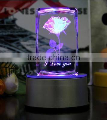 3D crystal light cube