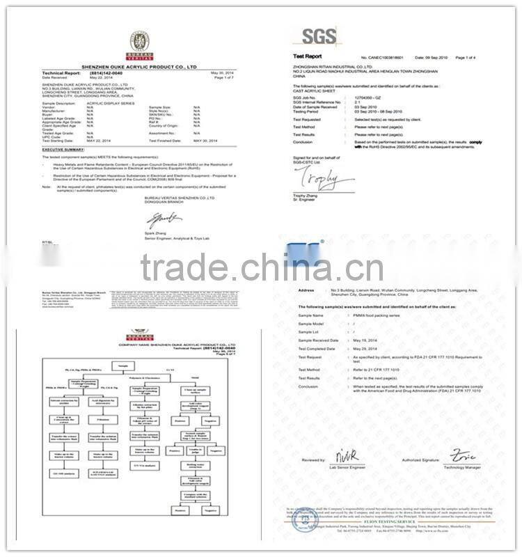 Hot selling lucite desktop acrylic magnetic photo frame