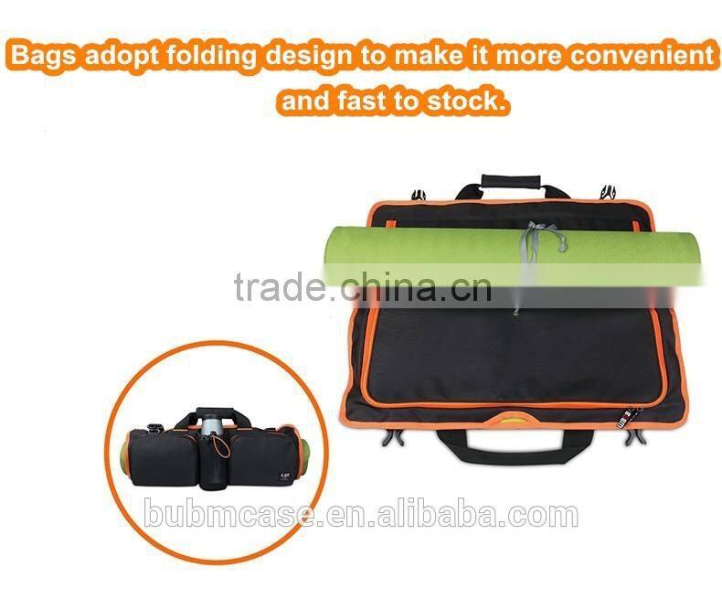 Fationable Multi-Function Black Folding Portable Yoga Mat Bag