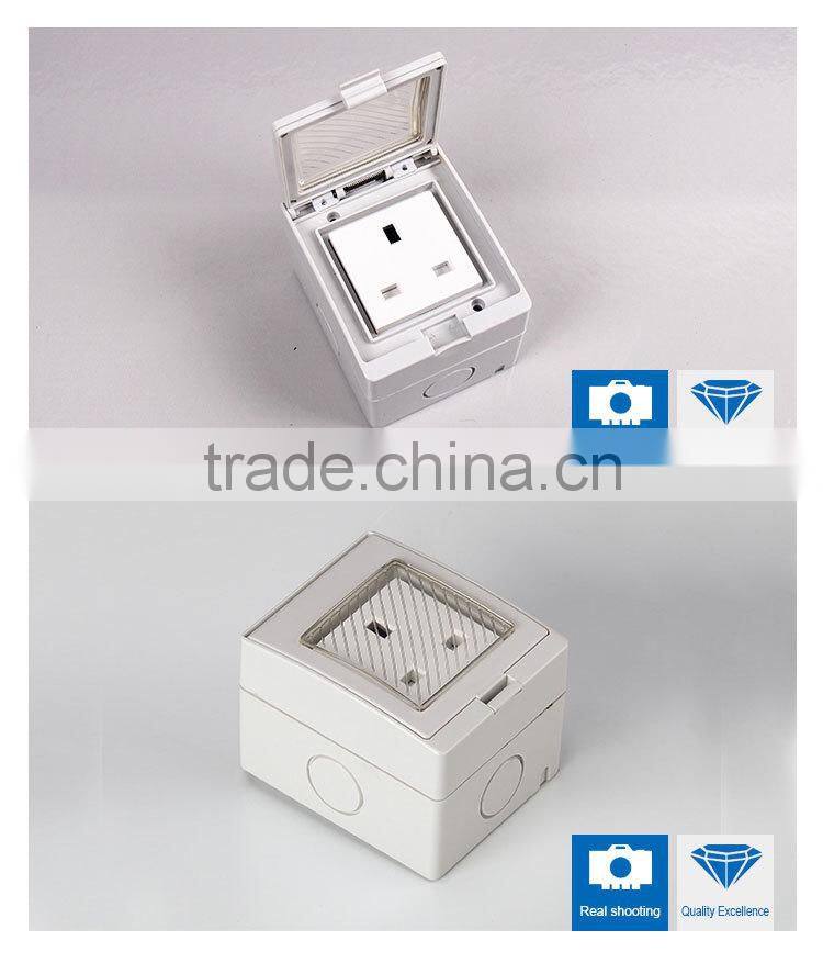Outdoor Waterproof Outlet 250V 13A Wall Switcher And Socket(SP-S)