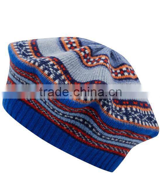 Crochet Beanie Hat Cable Knit Beret basque berets